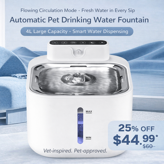 Pet Drinking Water Bowl with Floating Design - Non-Wetting, Non-Skid, Large Capacity