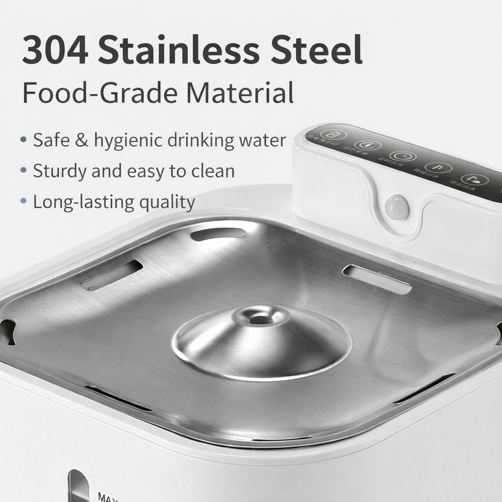 Pet Drinking Water Bowl with Floating Design - Non-Wetting, Non-Skid, Large Capacity