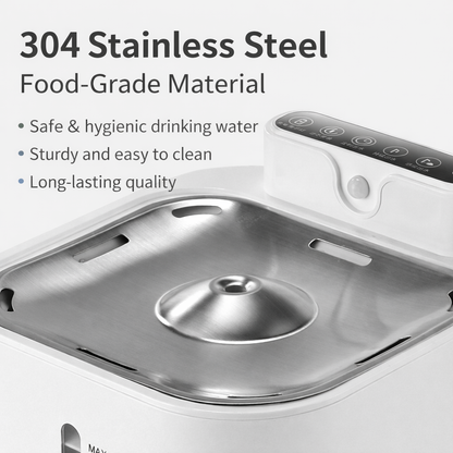 Pet Drinking Water Bowl with Floating Design - Non-Wetting, Non-Skid, Large Capacity