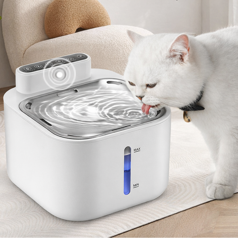 Pet Drinking Water Bowl with Floating Design - Non-Wetting, Non-Skid, Large Capacity